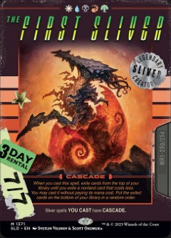 The First Sliver Secret Lair Drop - VHS Art